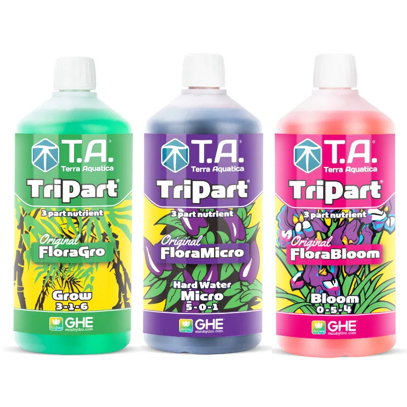 Комплексное удобрение Terra Aquatica TriPart Set HW 1л (для жесткой воды) | Дом и сад