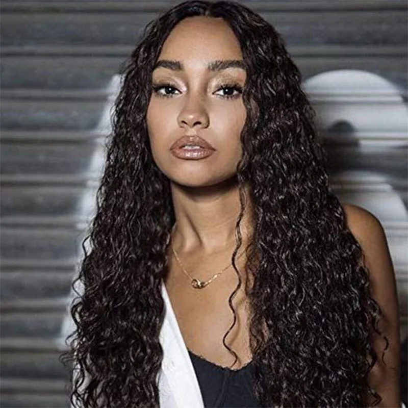 Holy Belle длинные глубокие вьющиеся кружевные передние человеческие волосы парики с