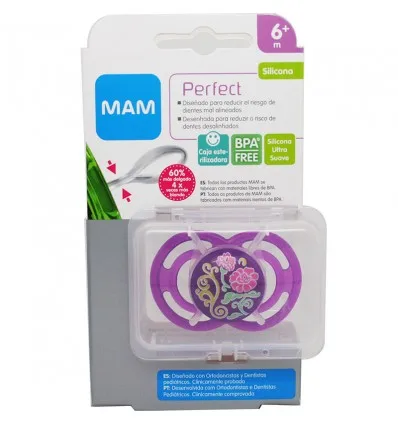 Mam пустышка Perfect Silicone 6 месяцев|Соска-пустышка| |