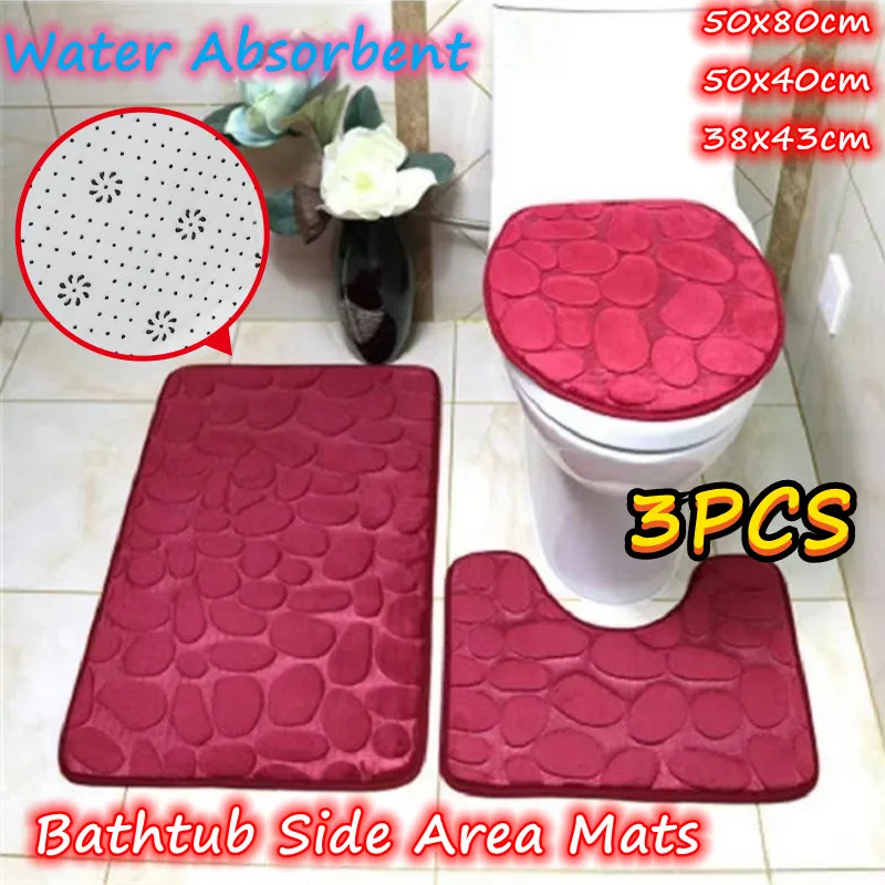 

VAQI Variety Of Styles Home Bath Mat Non Slip Doormat Toilet Mat Home Decor High Quality Square Shower Mat