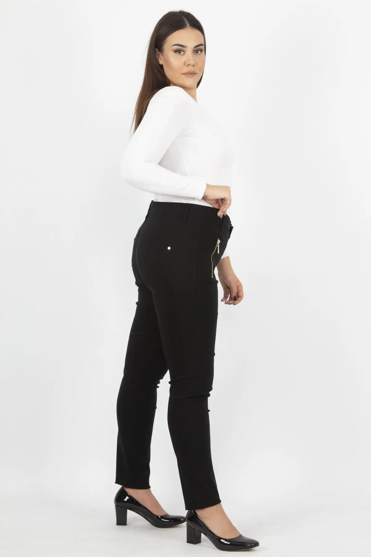Женские брюки на молнии Sans Textile 65 N14127 | Женская одежда