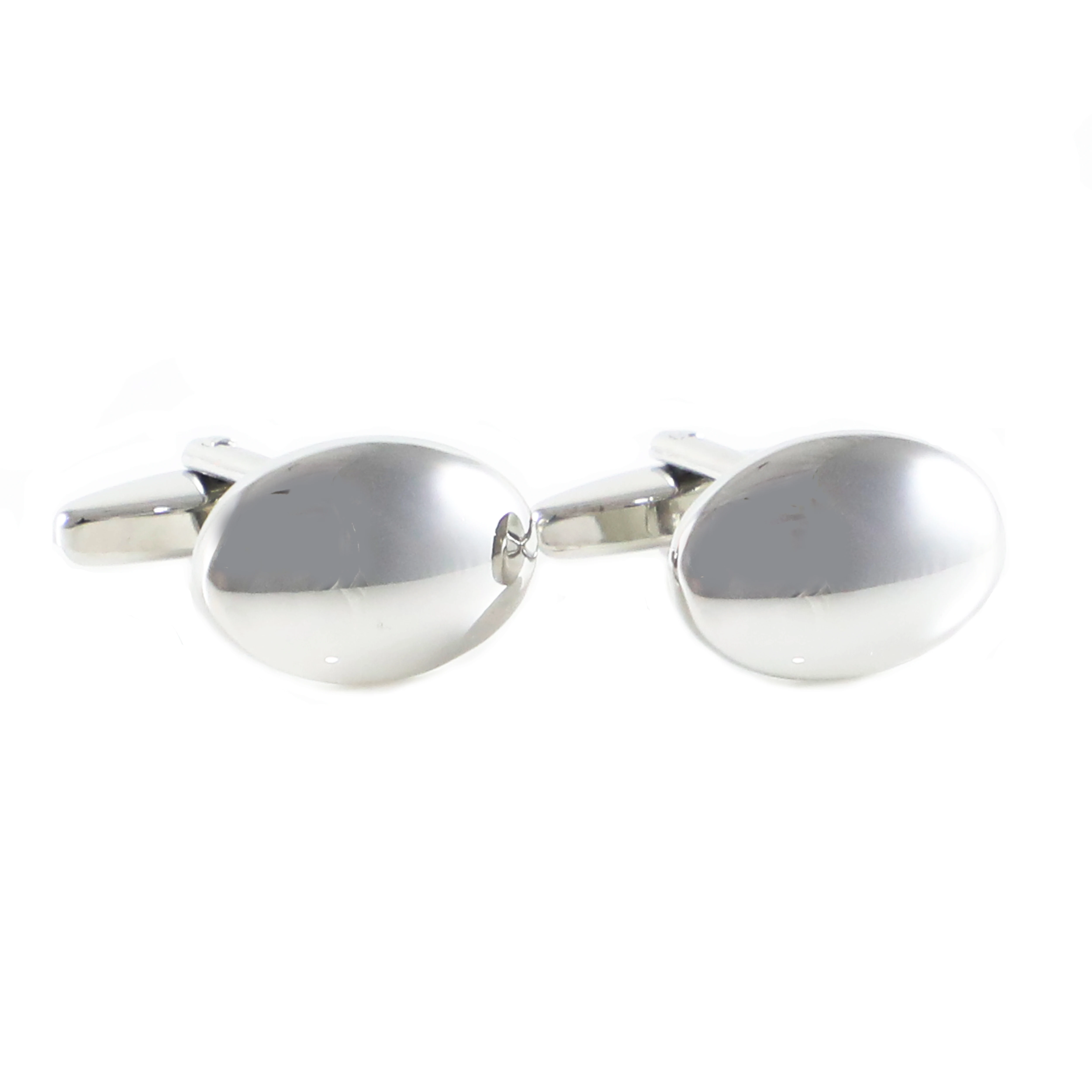 Модные Серебристые купольные овальные запонки на День отца день рождения |