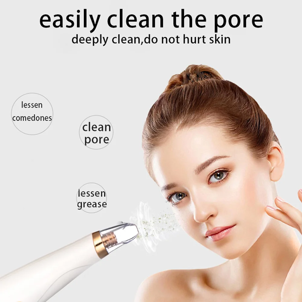 

Blackhead Remover Facial SPA Face Deep Pore Cleaner Acne Pimple Removal Vacuum Suction Diamond Beauty Care