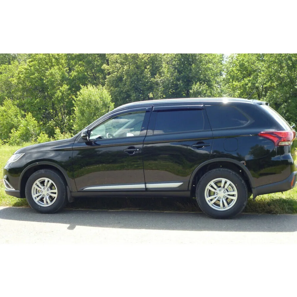 Дефлекторы окон Cobra Tuning M43712 на авто Mitsubishi Outlander 3 lll 5d 2012- 4 шт./комп. ветровики от