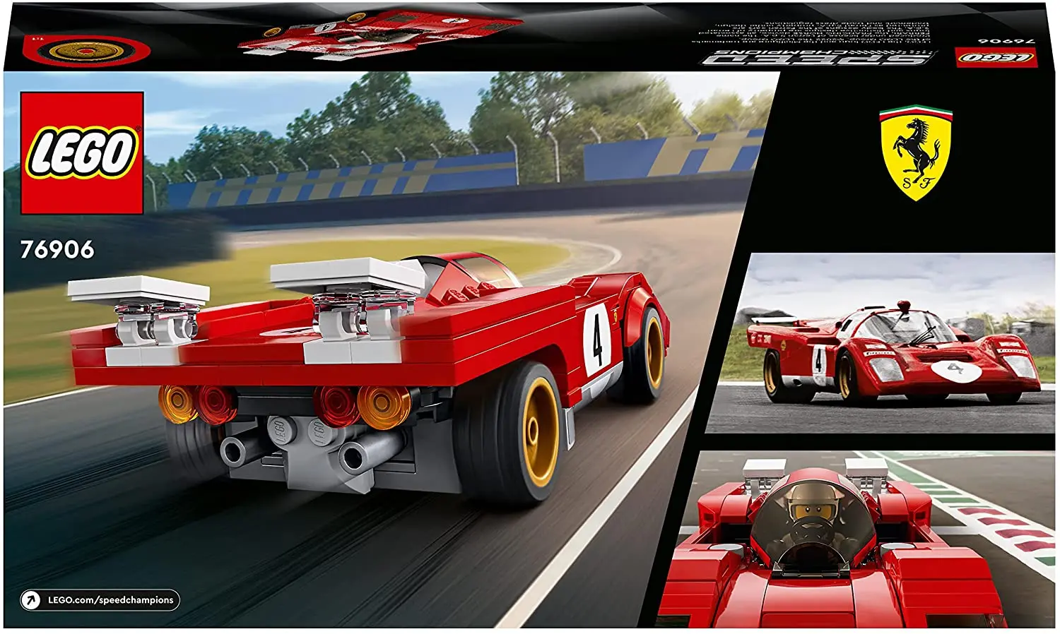 LEGO 76906 скоростные чемпионы 1970 Ferrari 512 M спортивный автомобиль игрушечный 291 шт. |
