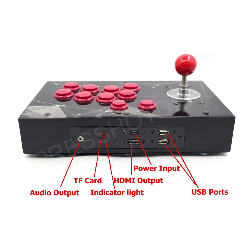 RAC-S300 Raspberry Pi 3 Model B Ретро Аркада Игровая приставка с джойстиком Боевая палка