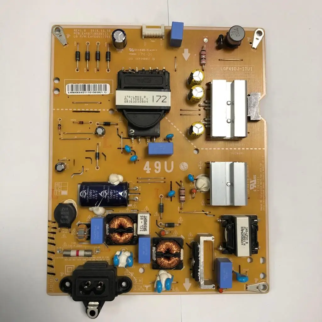 Блок питания для телевизора lg 49uj634v eax67189201(1.6) б/у | Электроника
