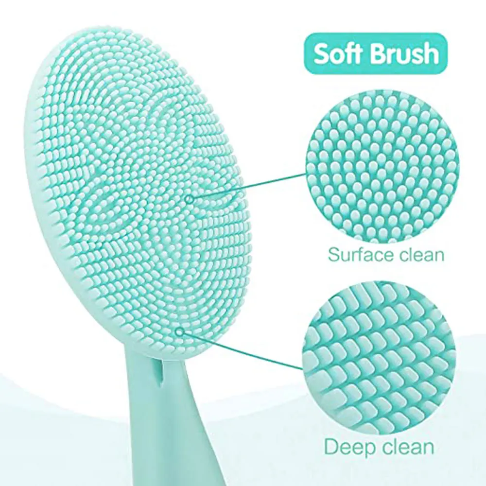 

Facial Cleansing Brush Waterproof Silicone Cleansing Tool Portable Electric Handheld Facial Cleaning Brush Mini Pore Cleaner