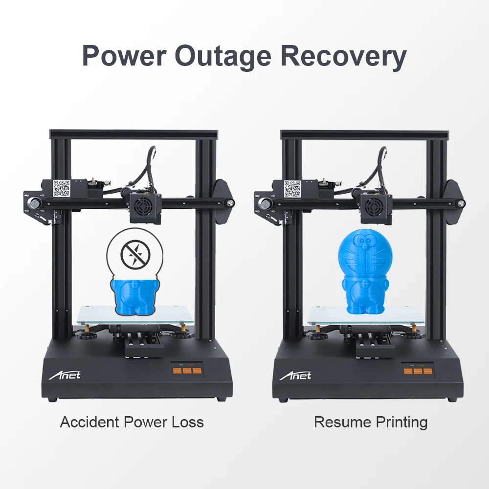 

Anet ET4 Pro 3D Printer Kit DIY TMC2208/A4988 impressora 3D Support Resume Power Failure Printing FDM with 10M Filament