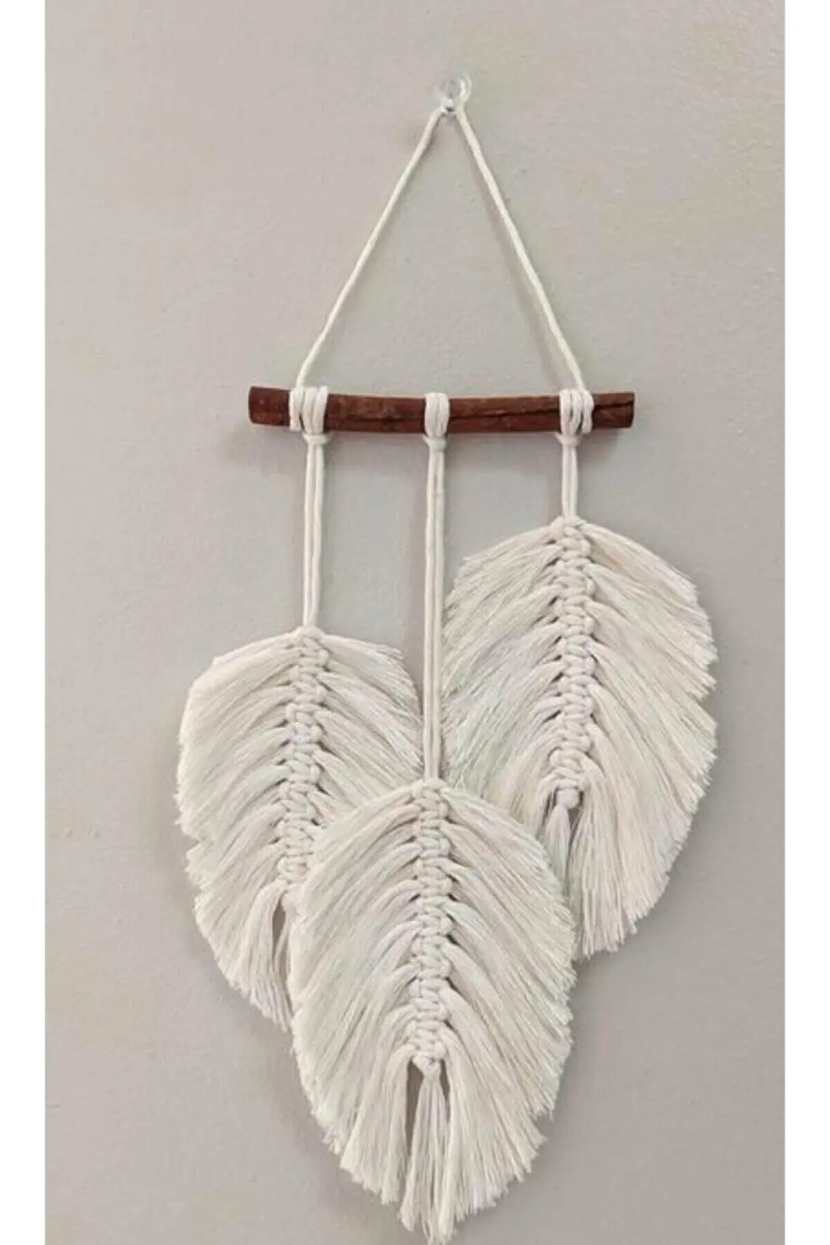 

Handmade Macrame Leaves Wall Decor Hanging Cotton Living Room Wedding Decoration Home Party Tapestry Art Beautiful Countyard New