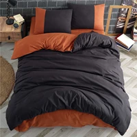 cotton touch plain series double sided black copper single duvet cover set made i%cc%87n turkey
