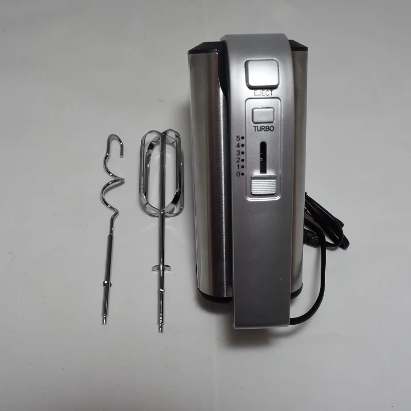 РУЧНОЙ МИКСЕР. НАСАДКИ: ВЕНЧИК КРЮКИ ДЛЯ ТЕСТА. КОЛИЧЕСТВО СКОРОСТЕЙ - 5. МАТЕРИАЛ