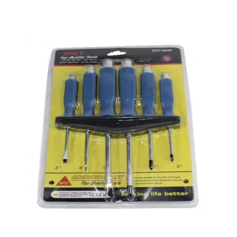 Набор ударных отверток 6 предметов на блистере | Автомобили и мотоциклы
