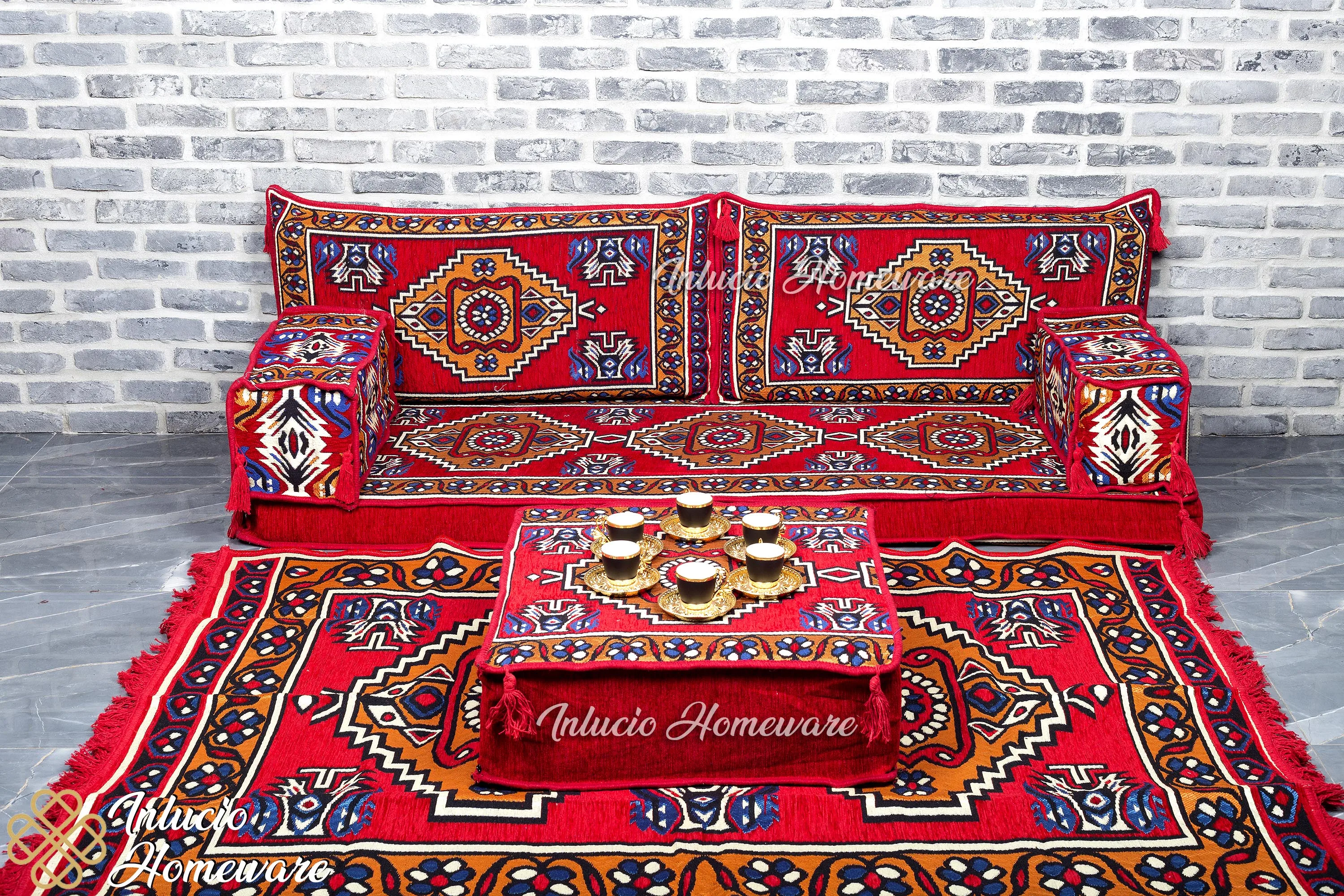 

Арабский Меджлис, арабский джалса, японский диван, напольная Подушка, диван, красный диван, традиционный Набор подушек, ковер оттоманка, меб...
