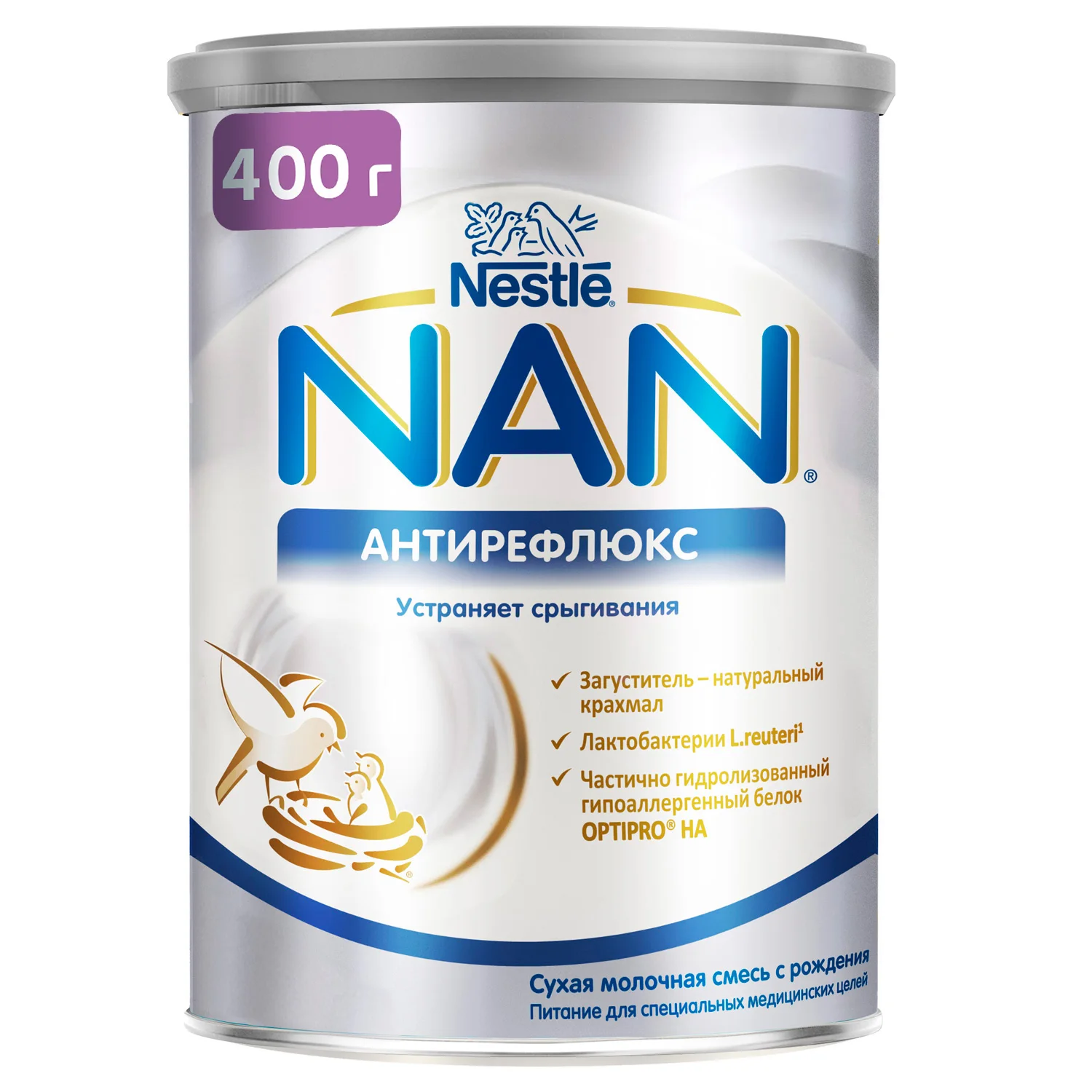 NAN Антирефлюкс смесь от срыгиваний 400г с 0 мес для специальных