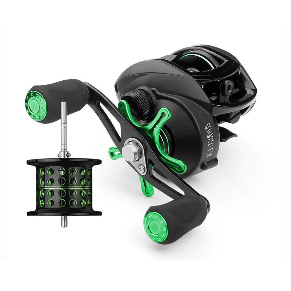 

Fishing Reel BS2000 8.1:1 High Speed Baitcasting Carp Spool Spinning Fishing Reel 8KG Max Drag Reinforced Drag Reels Wheels Drag