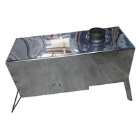 Теплообменник для палатки 1.1 квт. Обогрев палатки. Рыбалка. Охота. Теплообменник для палатки на 18 труб