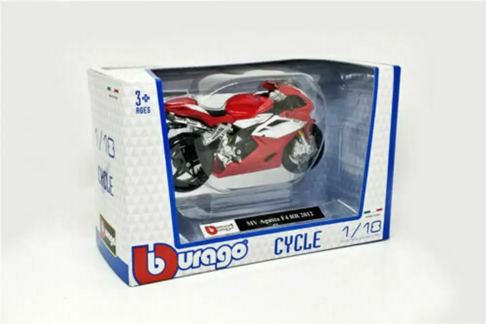 

Bburago 1:18 2012 MV Agusta F4RR Motorcycle Bike Diecast Model New in Box