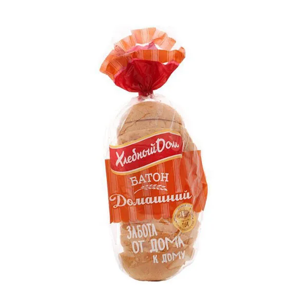 хлебный дом батон 230г. по 40 г. батон "домашний" 230 г.