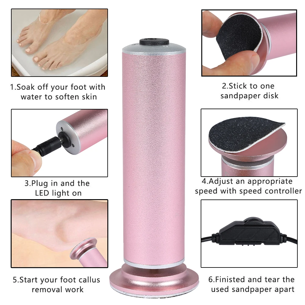 Электрический педикюрный инструмент для ухода за ногами пилочка удаления