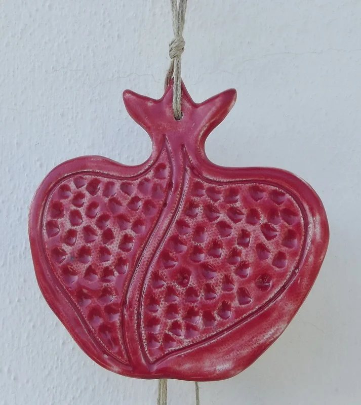 

Керамический красный гранат ручной работы, украшение для дома, сада, балкона, дерева, офиса, подарочные товары