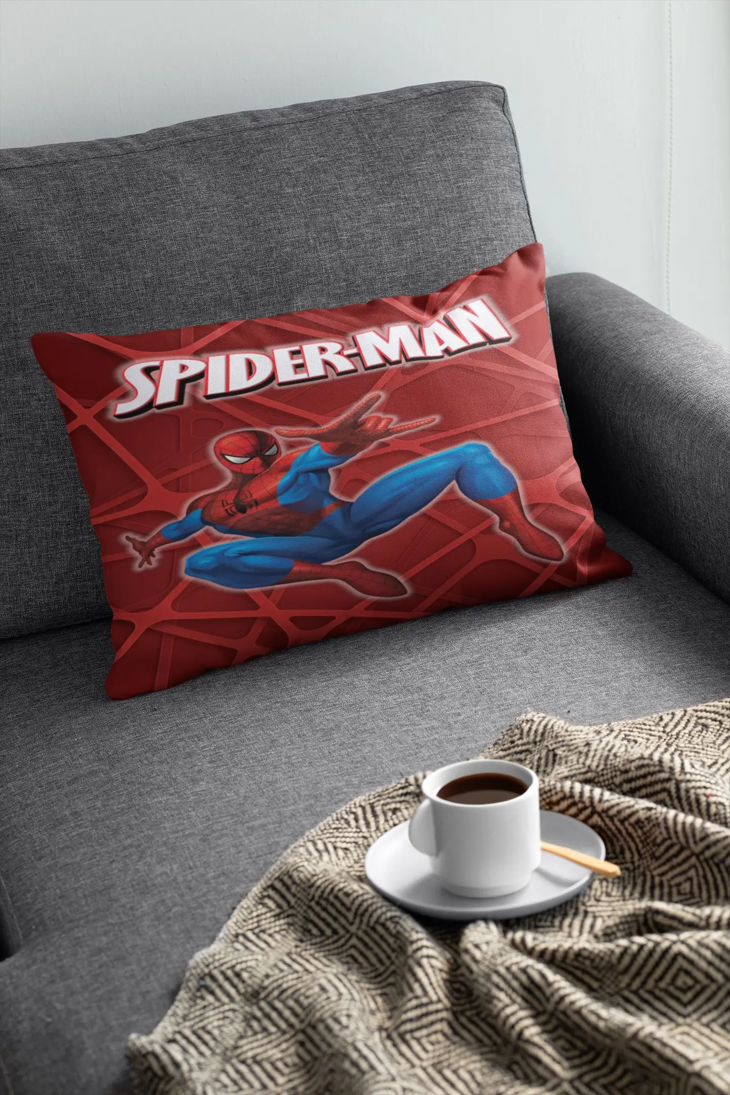 

Spider Man Pillow, Home Decor Pillow, Turkish Pillow, Pillow Cover, Living Room Pillow, 16x16, Patio Pillow, 40x40 cm