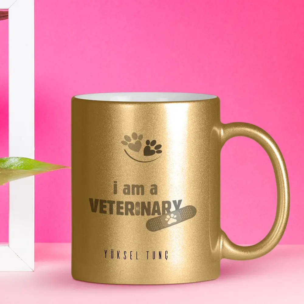 

Персонализированная позолоченная кружка для профессионального ветеринара-1