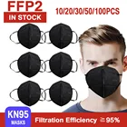 10-100 шт., многоразовые маски для лица KN95 FFP2