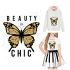 Красивые бабочки иронизирующие наклейки для одежды термотрансферные термонаклейки на футболку самодельный термопресс аппликация A-level моющиеся