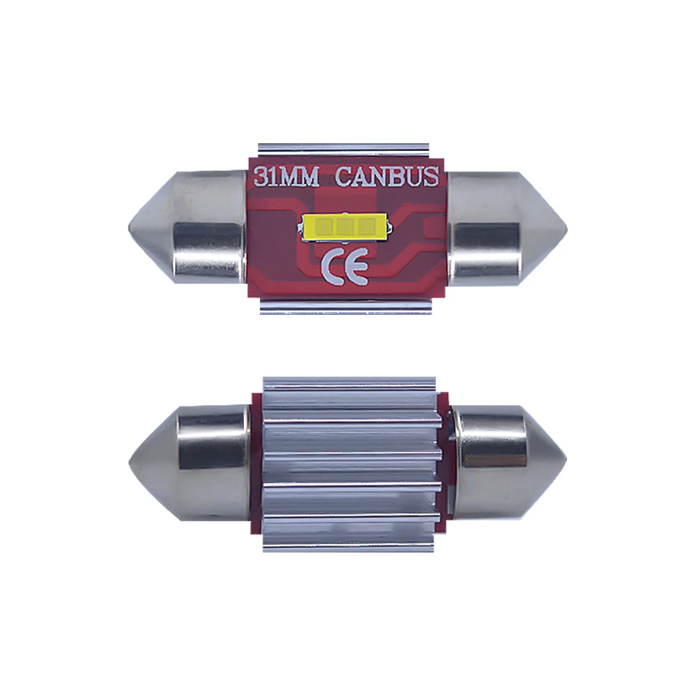 

4PC Newest 9-30V Extremely Bright DE3175 DE3021 Festoon Error Free 1.25" 31mm LED for Interior Map Dome Lights and Licen