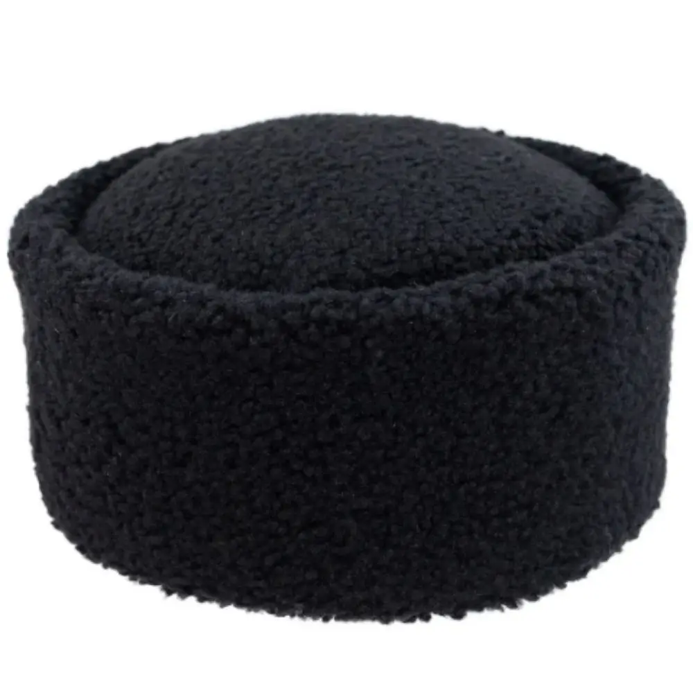 Round Warm Sheepskin Shearlin Leather Hat Sheepskin Hat Turkish Hat Anatolian Hat % Original lamb leather hat fur hat