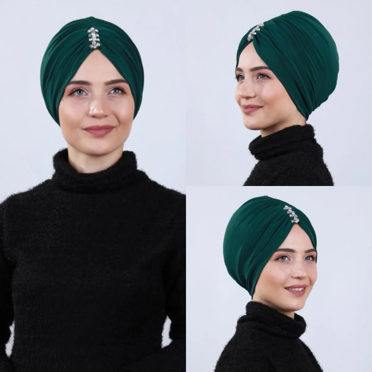 Muslim Scarf For Women Solid Color with Stones Turban Hijab Femme Musulman Scarves High Quality Arab Wraps Headscarf Hijabs