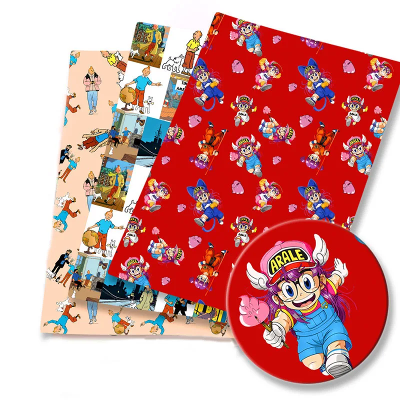 Популярная мультяшная Полиэстеровая хлопковая ткань сделай сам 140x50 см для