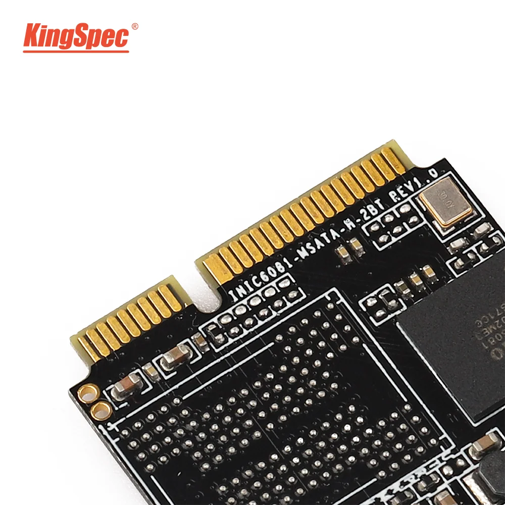 KingSpec, половина размера, mSATA SSD, 120 ГБ, 128 ГБ, SATA 3, внутренний SSD, жесткий диск, твердотельный диск, мини SATA для ноутбука, ssd, ПК, настольный компьютер