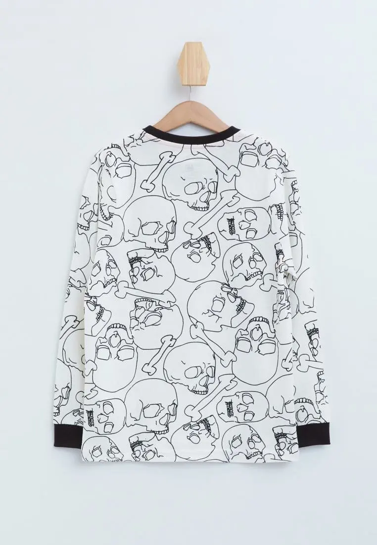 DeFacto/футболка с длинными рукавами для мальчиков Крутая Весенняя Футболка принтом