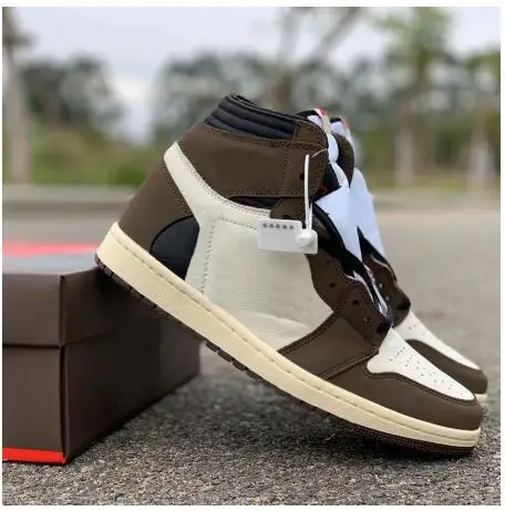 

Best Quality Travis Scotts x Air 1 High OG CD4487-100 1s Cactus Jack Men Women Basketball Sports Shoes Sneakers Retro