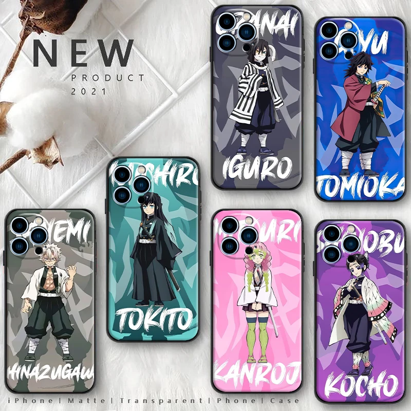 

Demon Slayer Hot Phone Case For iPhone 13 12 11 Pro 12mini 6 7 8 11 XR XS 12 Pro MAX SE 2020 13 Pro 13 Anime Air shell TPU Funda
