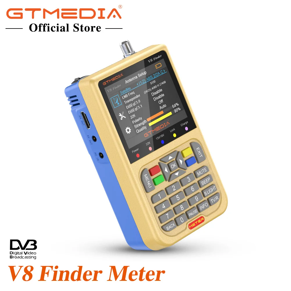 GTMEDIA V8 Finder Meter Satelite Digital DVB-S2/S2X satΦ HD Sat Decoder locfinder | Электроника