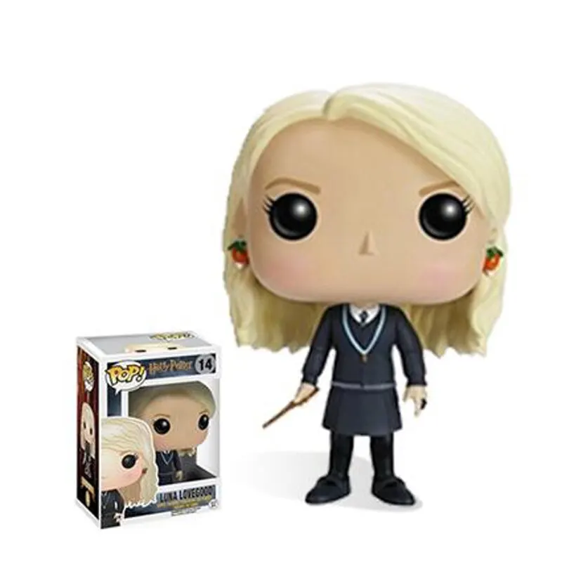 Funko Pop Гарри Поттер серия 47 Луна Лавгуд с Львом плащ коллекционные игрушки - Color: 14 With Box