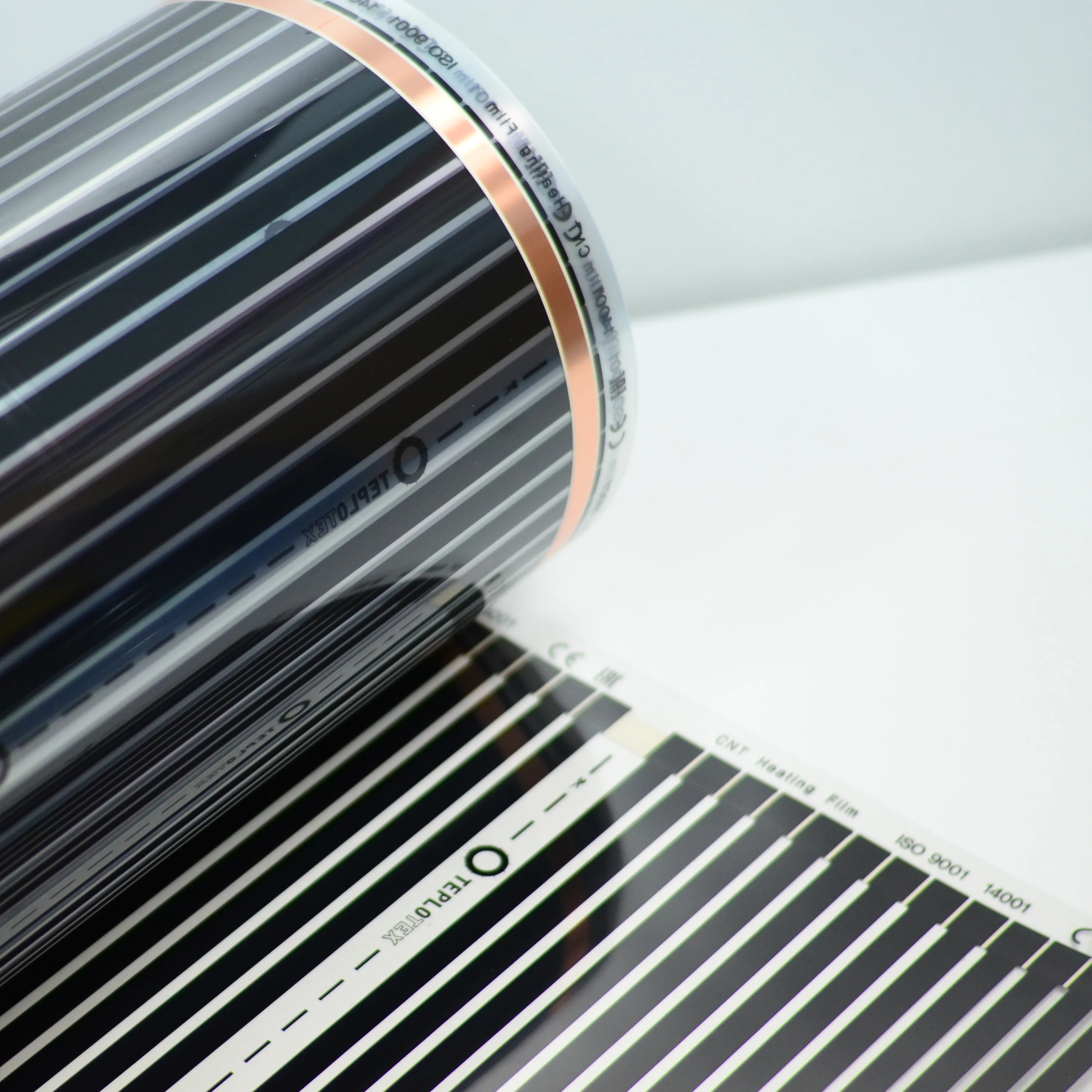 Инфракрасный плёночный тёплый пол ширина 80 см под ламинат ковролин линолеум