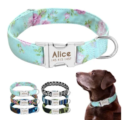 Подгонянные напечатанные собачий ошейник большого размера на заказ с