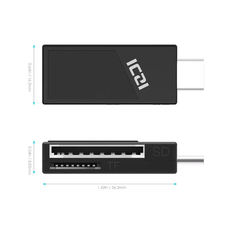 ICZI USB C TF Micro SD кард ридер Тип OTG адаптер карта памяти конвертер для samsung S10/S9/S8 MacBook Pro