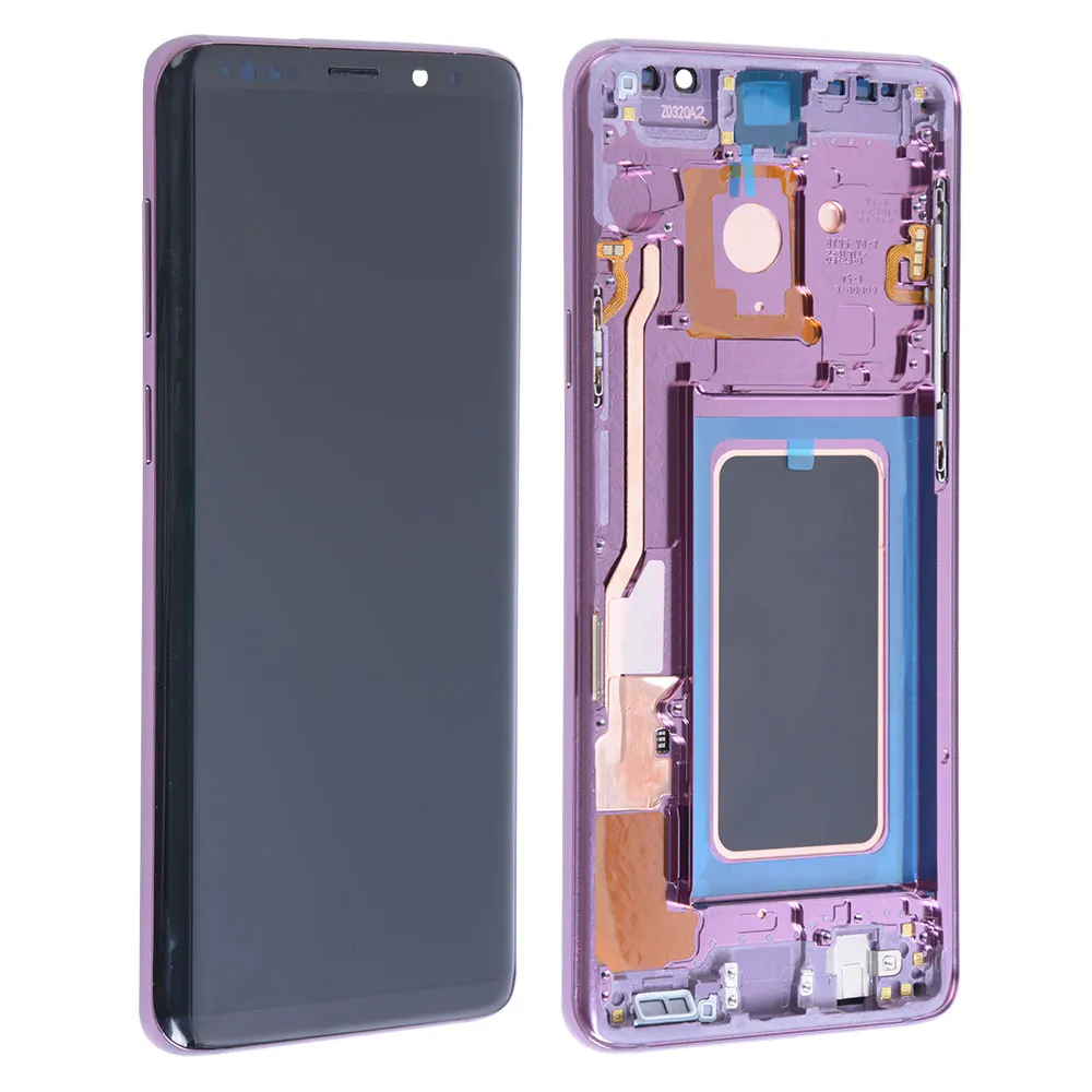S9Plus Purple Ori для samsung Galaxy S9 Plus G965F G965U G965W AMOLED дисплей с кодирующий преобразователь сенсорного экрана в сборе запасные части - Цвет: S9Plus Purple