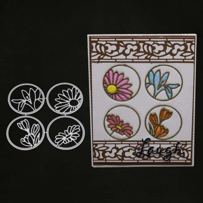 Металлические вырубные штампы для скрапбукинга YINISE трафареты цветы бумага