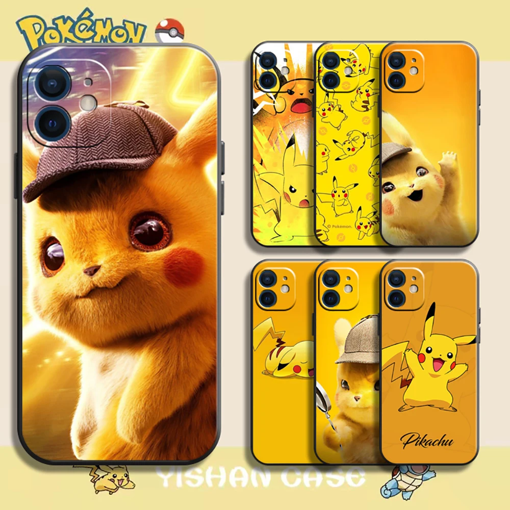 pokemon pikachu anime case for iphone 12 13 pro max mini 11 pro max x xr xs max se2020 8 7 6 6s plus hot silicone phone cover free global shipping