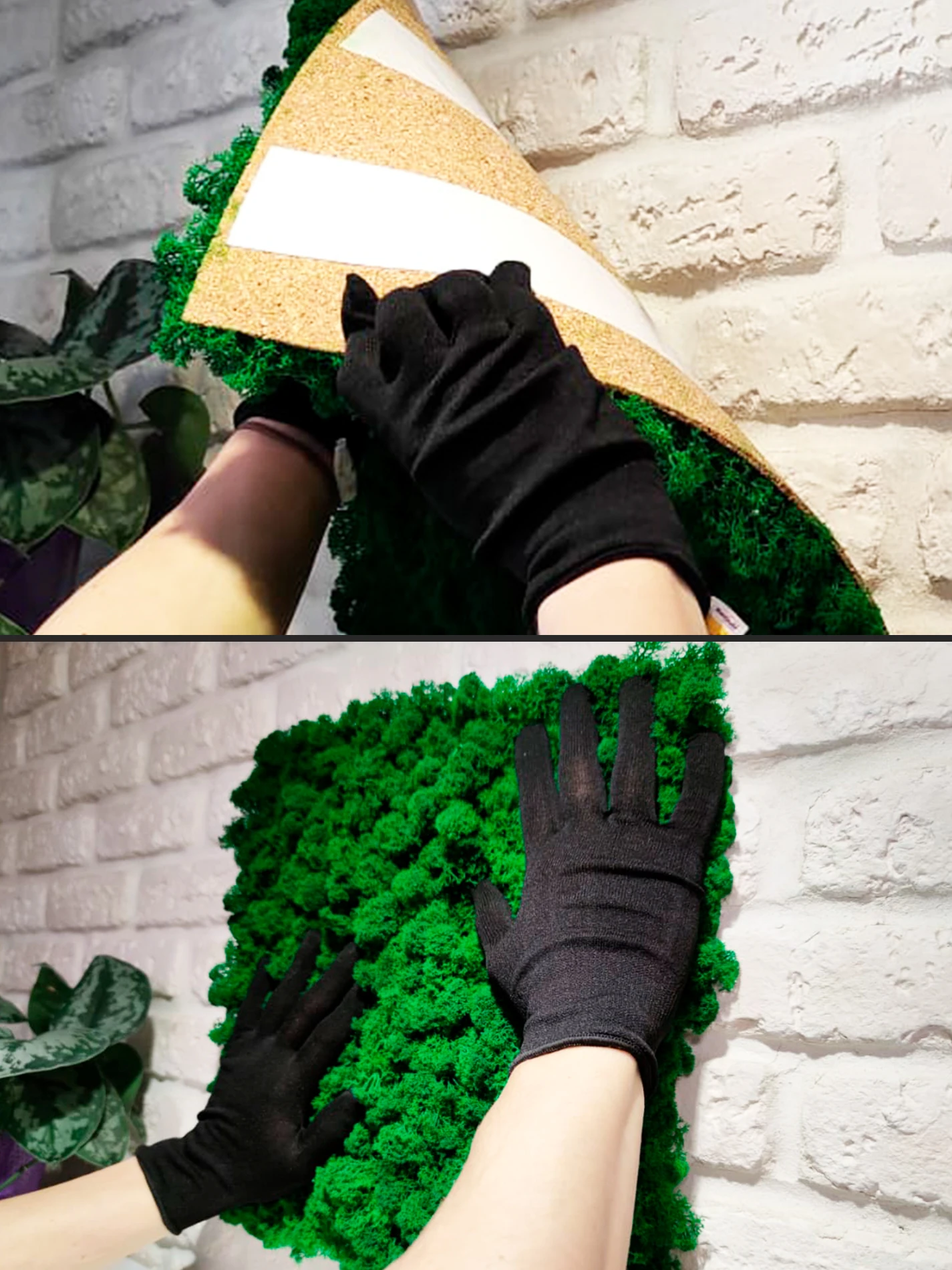 Панель из стабилизированного мха 30*30см декор интерьера настенное украшение -