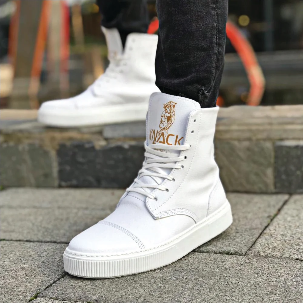 Knack Spor Bot 022 Beyaz Men Shoes We Deliver You With Reasonable Price And Fast Shipping New Sport Model Stylish Design | Обувь