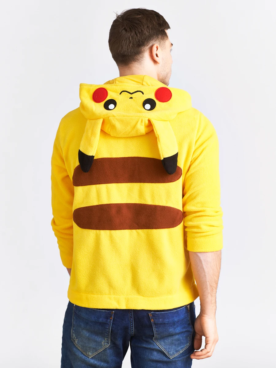Толстовка Пикачу кофта свитшот свитер стич кигуруми костюм желтый |