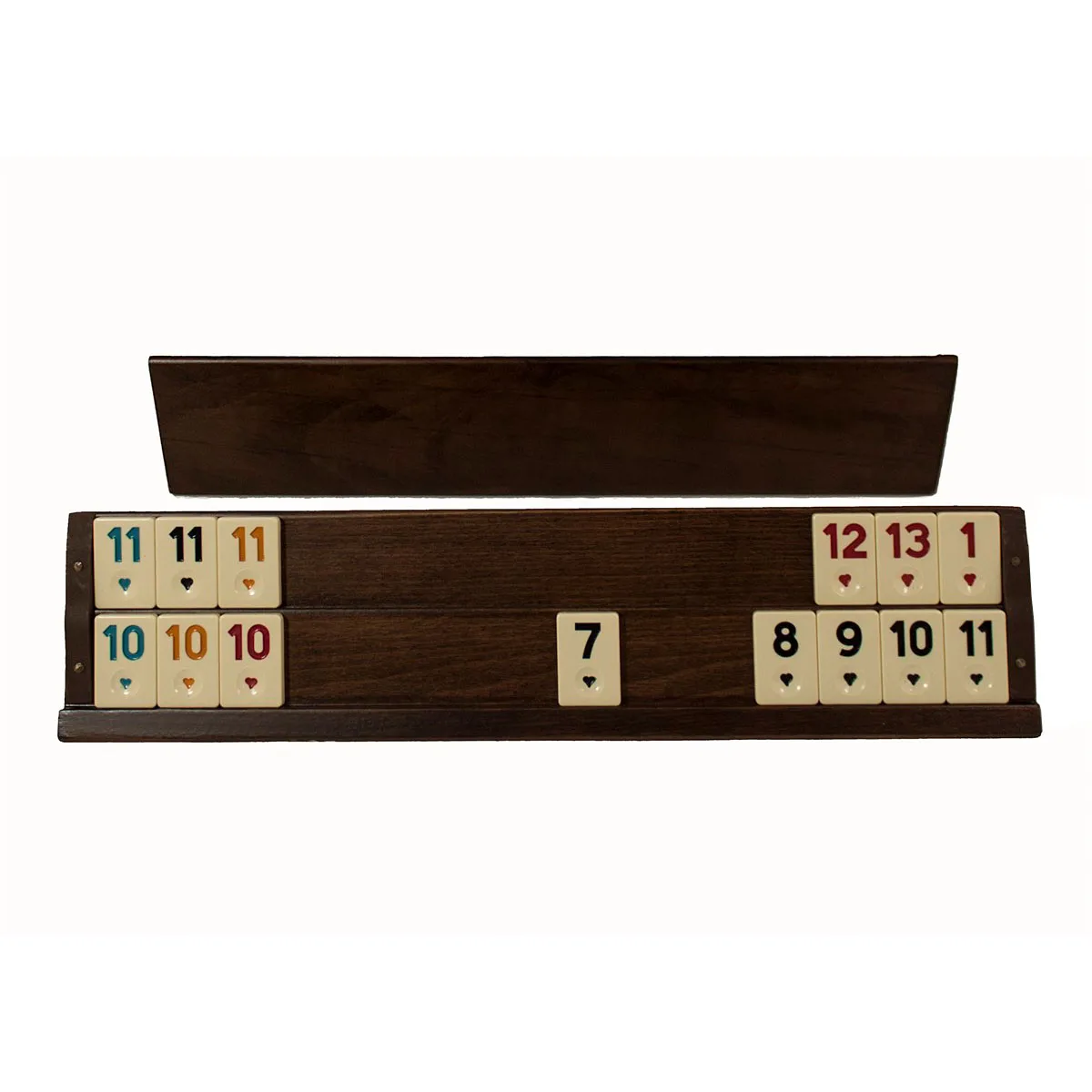 

2-4 Person Solid Wood Rummikub Family Rummy Board Game Set - Natural Wood Okey