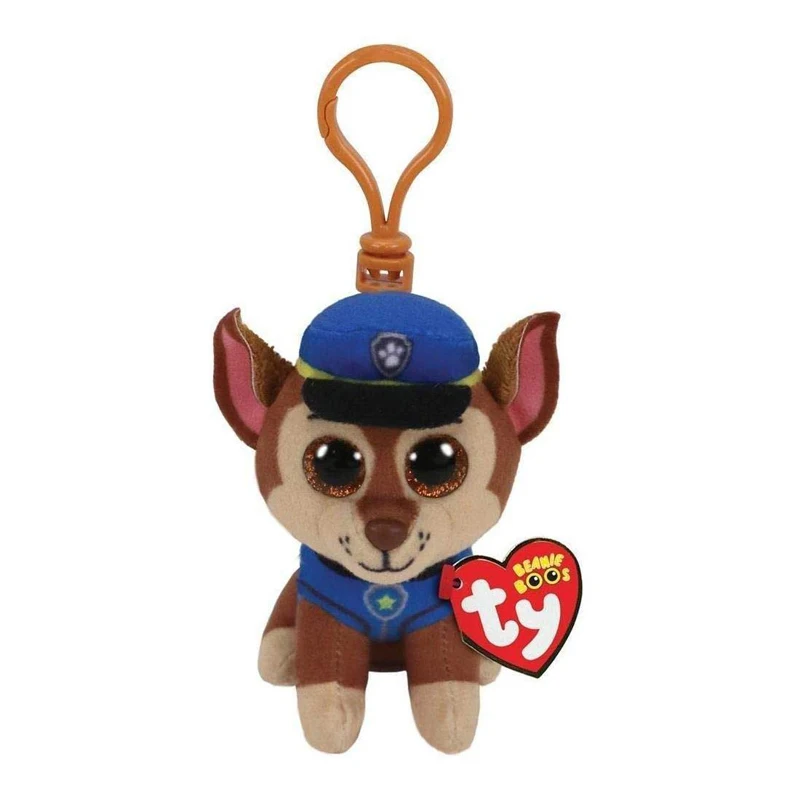 Chase Clip Ty Paw Patrol большие глаза плюшевая кукла для ключей, игрушка TY подарок для детей - Цвет: Chase Clip